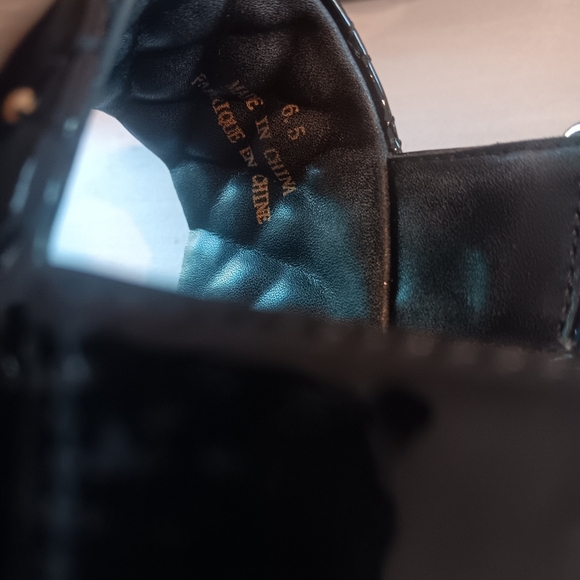 Jeffrey Campbell Ardeman Sandal in Black Patent and Gold Studs - Picture 6 of 7